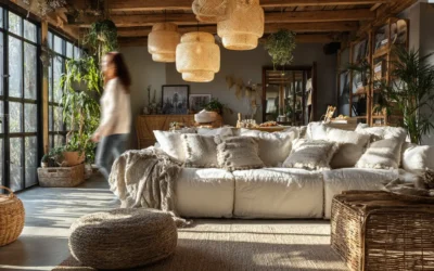 Créez une ambiance chaleureuse avec des matériaux naturels