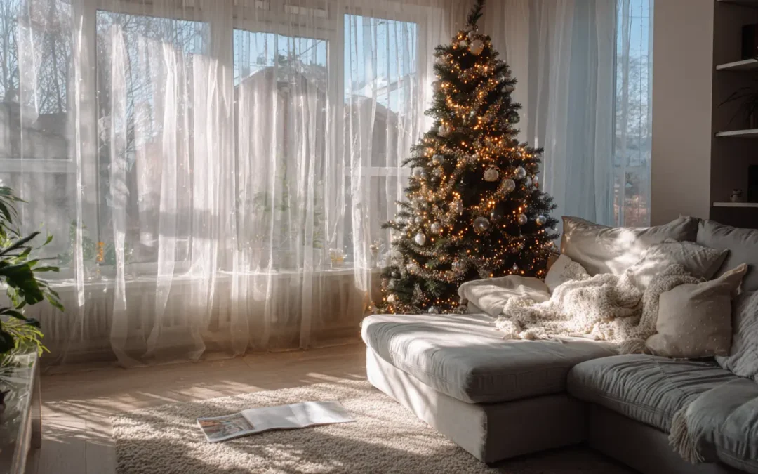 Mettre en scène un sapin et des lumières sans trop en faire